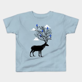 Deer horns tree Kids T-Shirt